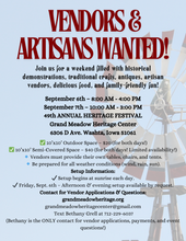 Load image into Gallery viewer, 49th Annual Heritage Festival Vendor Fee
