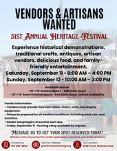 Load image into Gallery viewer, 51st Annual Heritage Festival Vendor Fee
