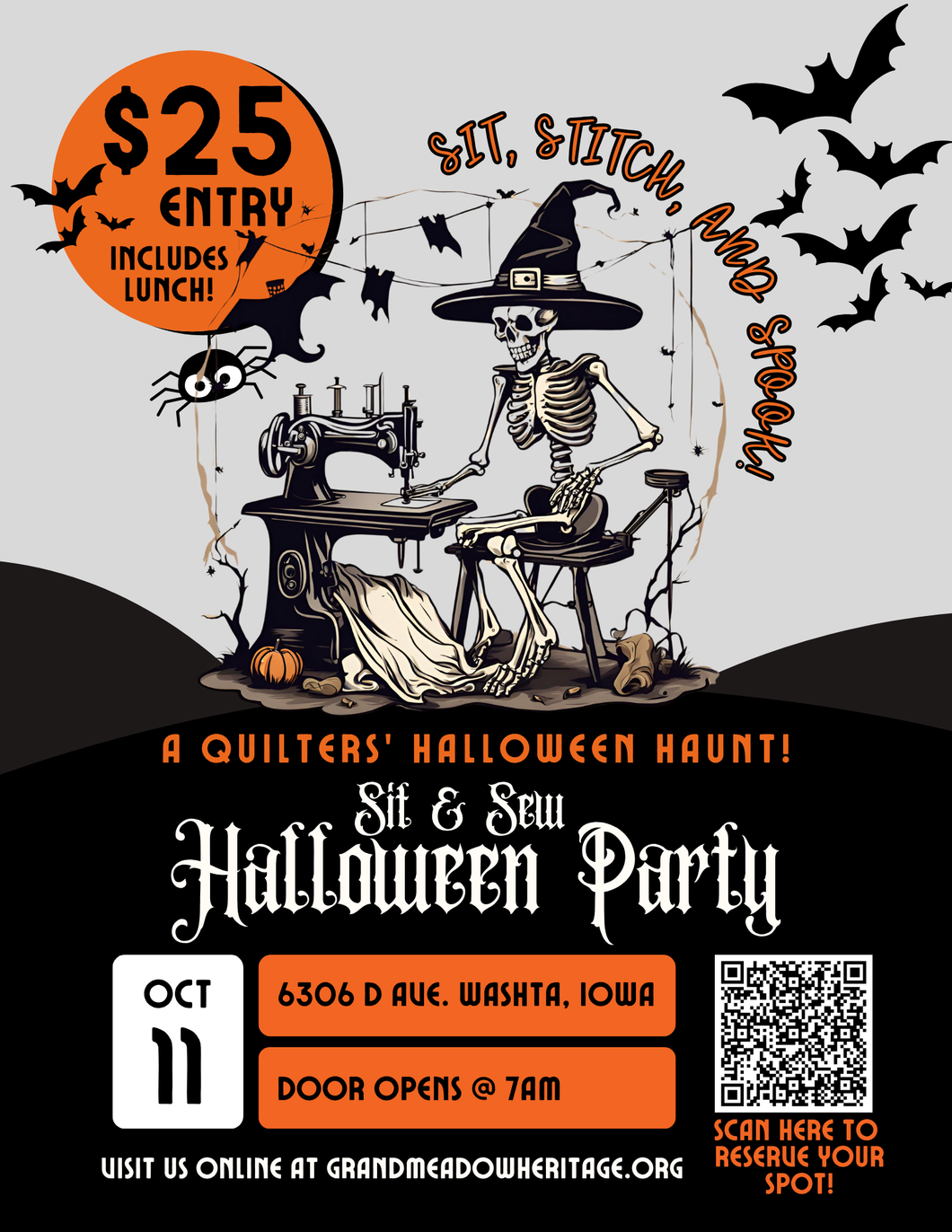 2025 Sit & Sew Halloween Party Entry Fee